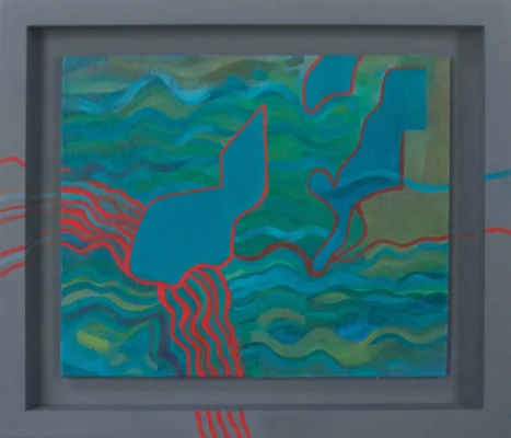 Abstract painting by Viv Allbright